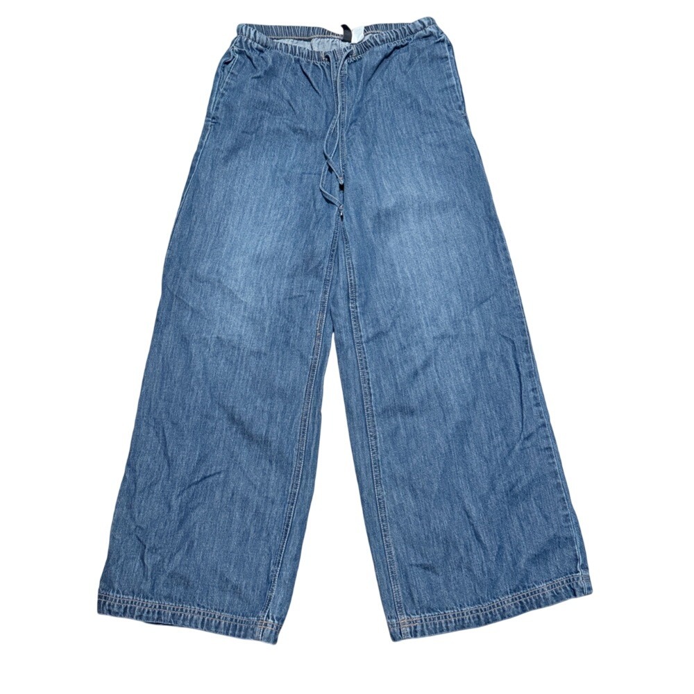 H&M Divided Jeans Womens XXS Blue Flare Wide Leg Jeans